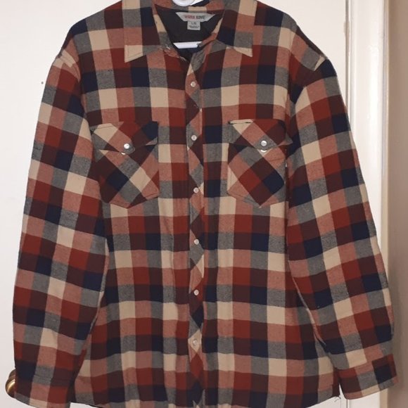 Flannel Jac-Shirt w Quilt Lined Insulation - Picture 1 of 3